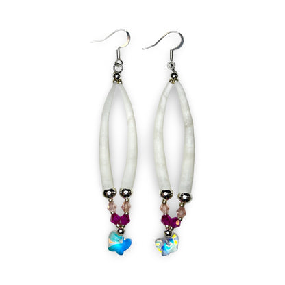 MH Single Dentalium Earrings