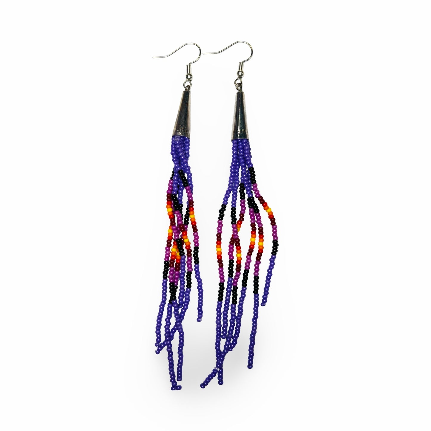 SHMH Beaded Fringe Earrings