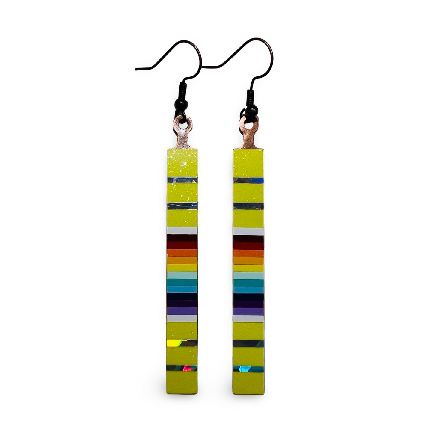 WW Long Slat Vinyl Earrings