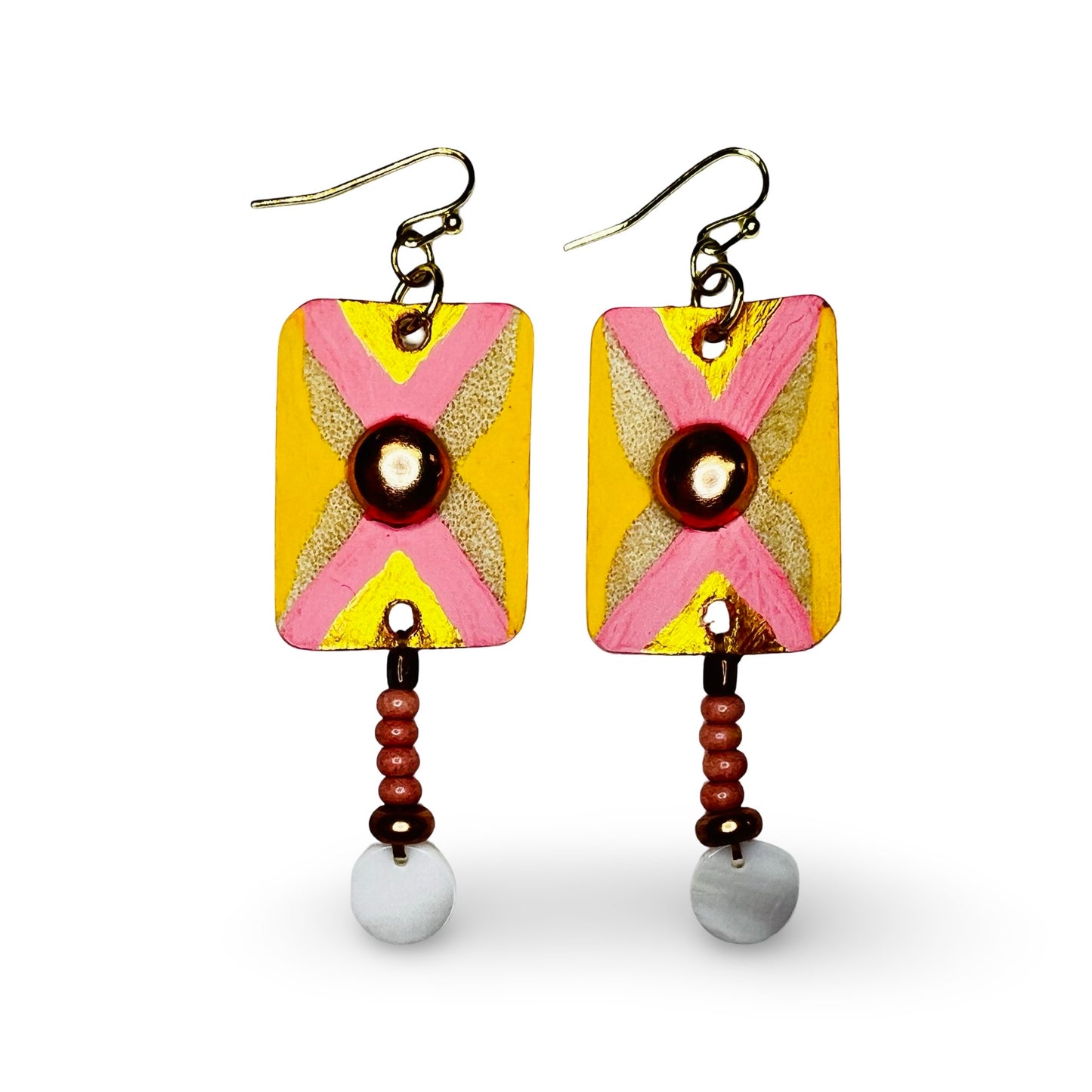 ER Painted Parfleche Earrings