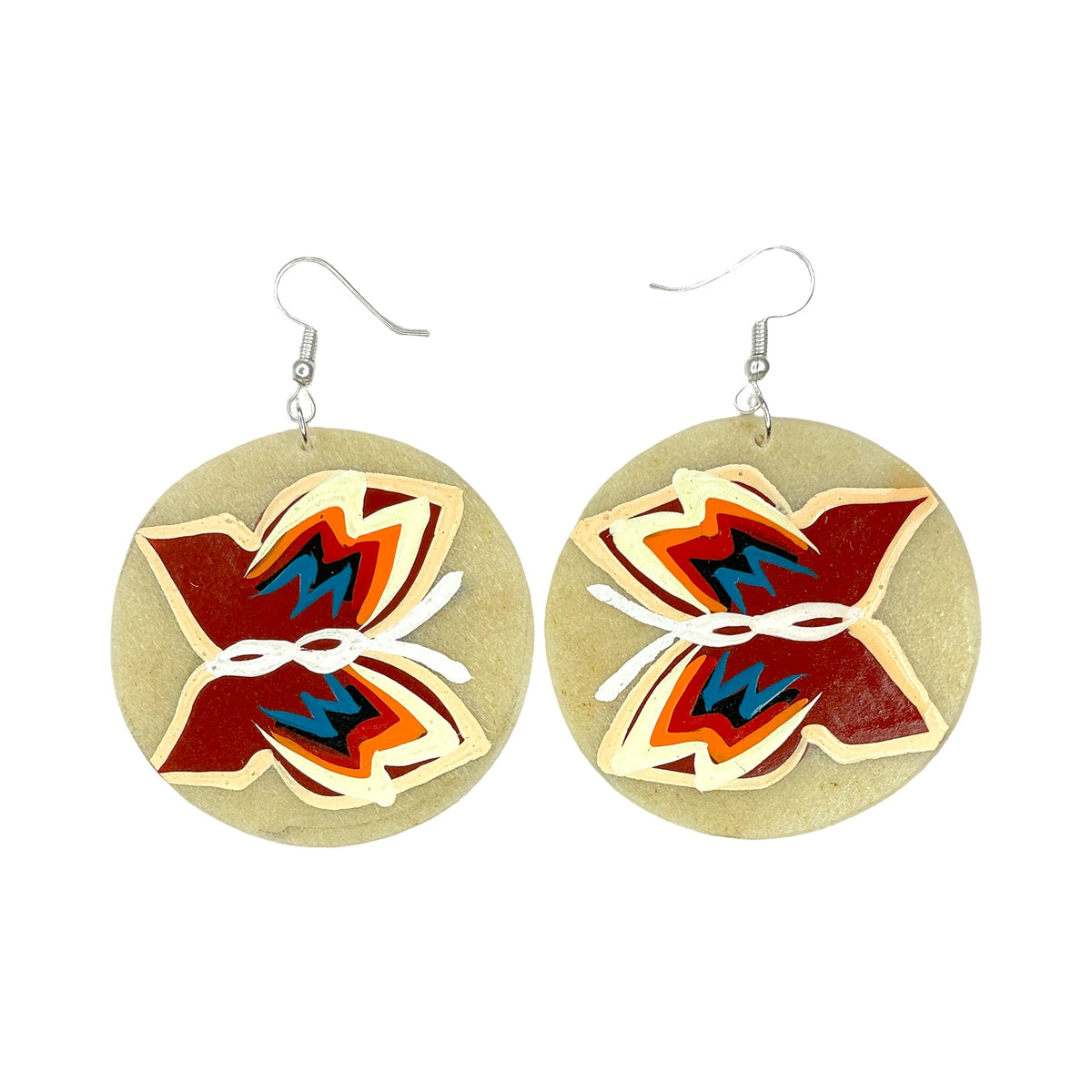 STB Butterfly Parfleche Earrings
