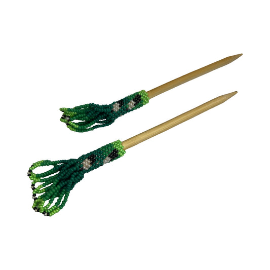 DLB 5" Beaded Hair Sticks