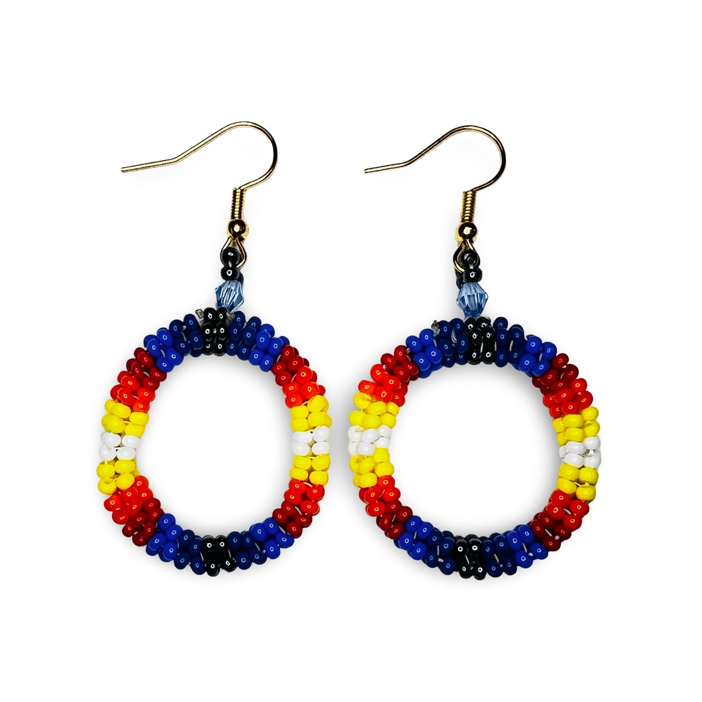 LZ Beaded Circle Earrings