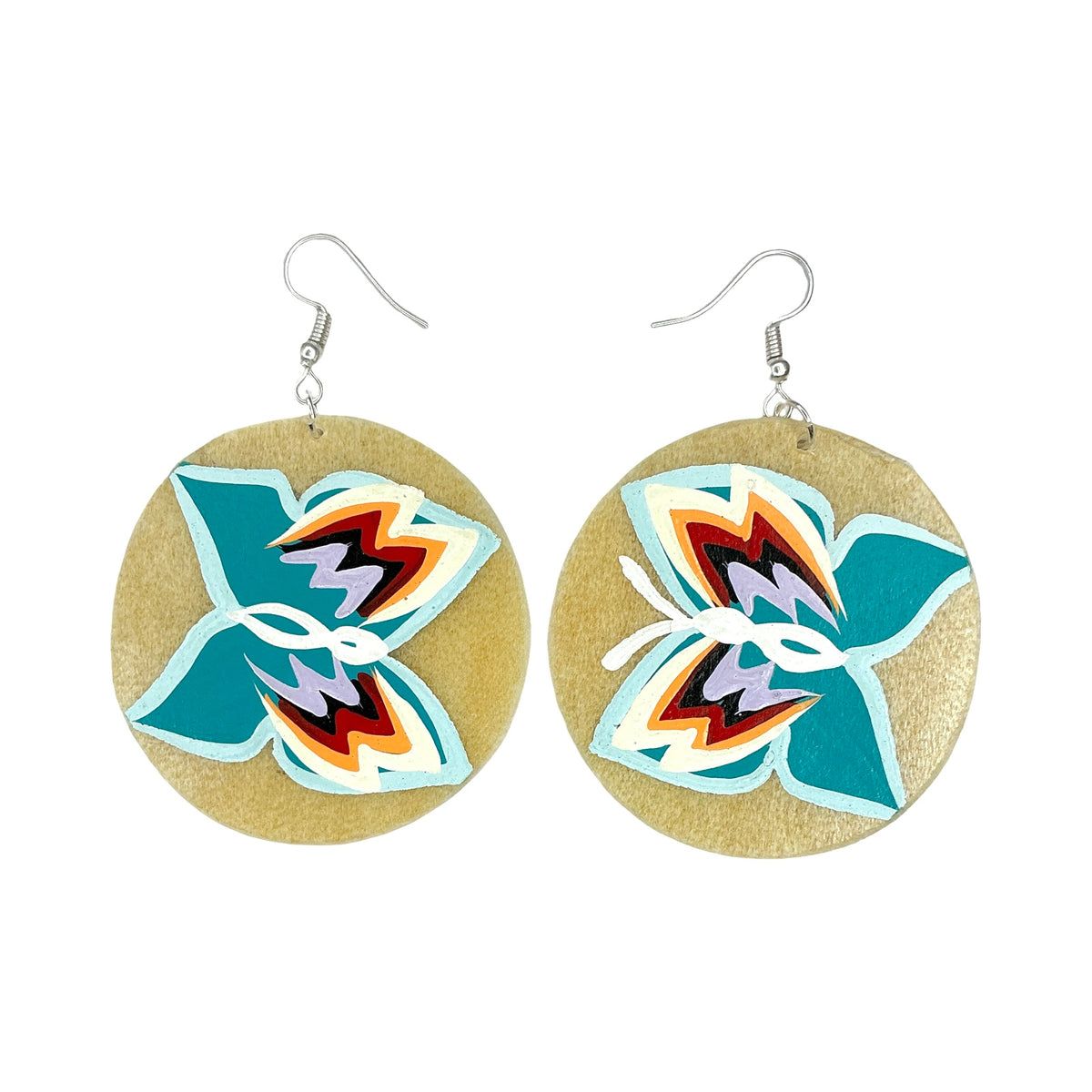 STB Butterfly Parfleche Earrings