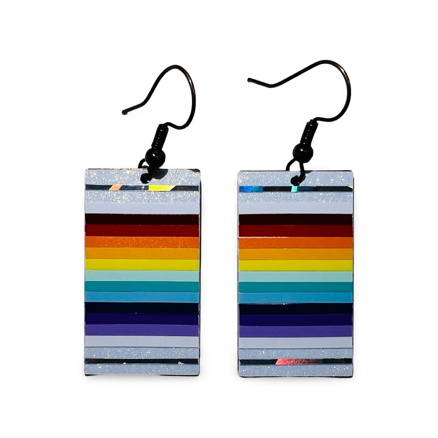 WW Rectangle Vinyl Earrings