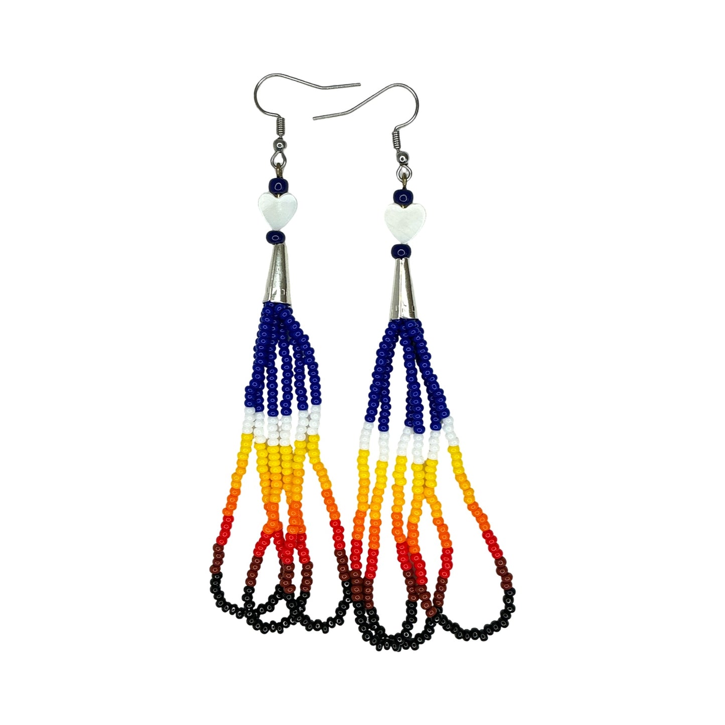 KWB Heart Bead Earrings