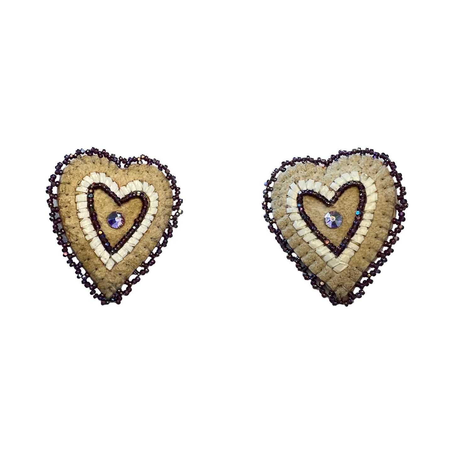 EYT Heart Quill & Gem Earrings