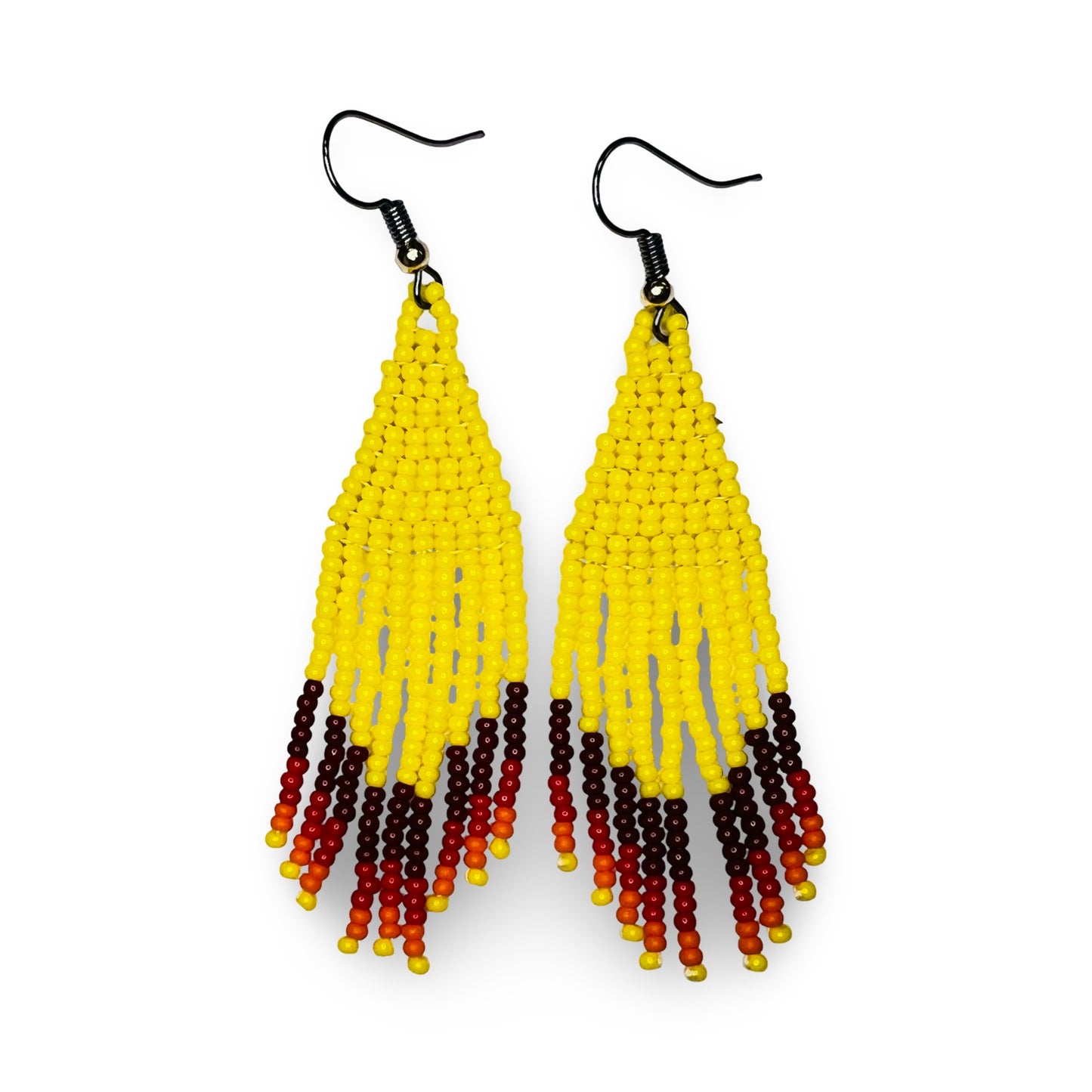 SHMH Small Beaded Fringe Earrings
