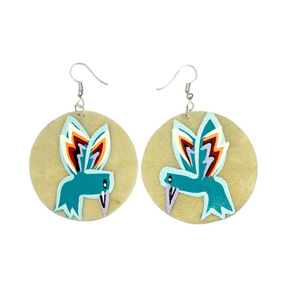 STB Hummingbird Parfleche Earrings