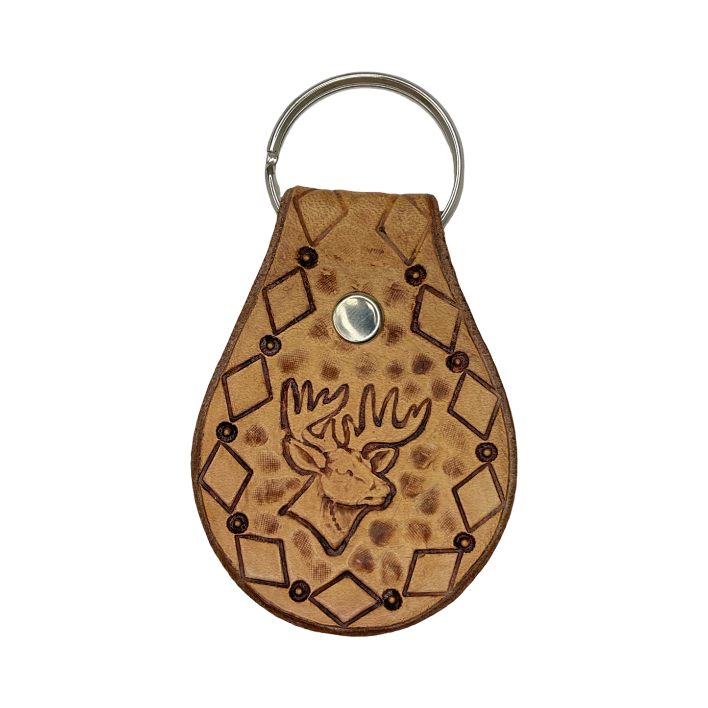 TEB Stamp Leather Keychain