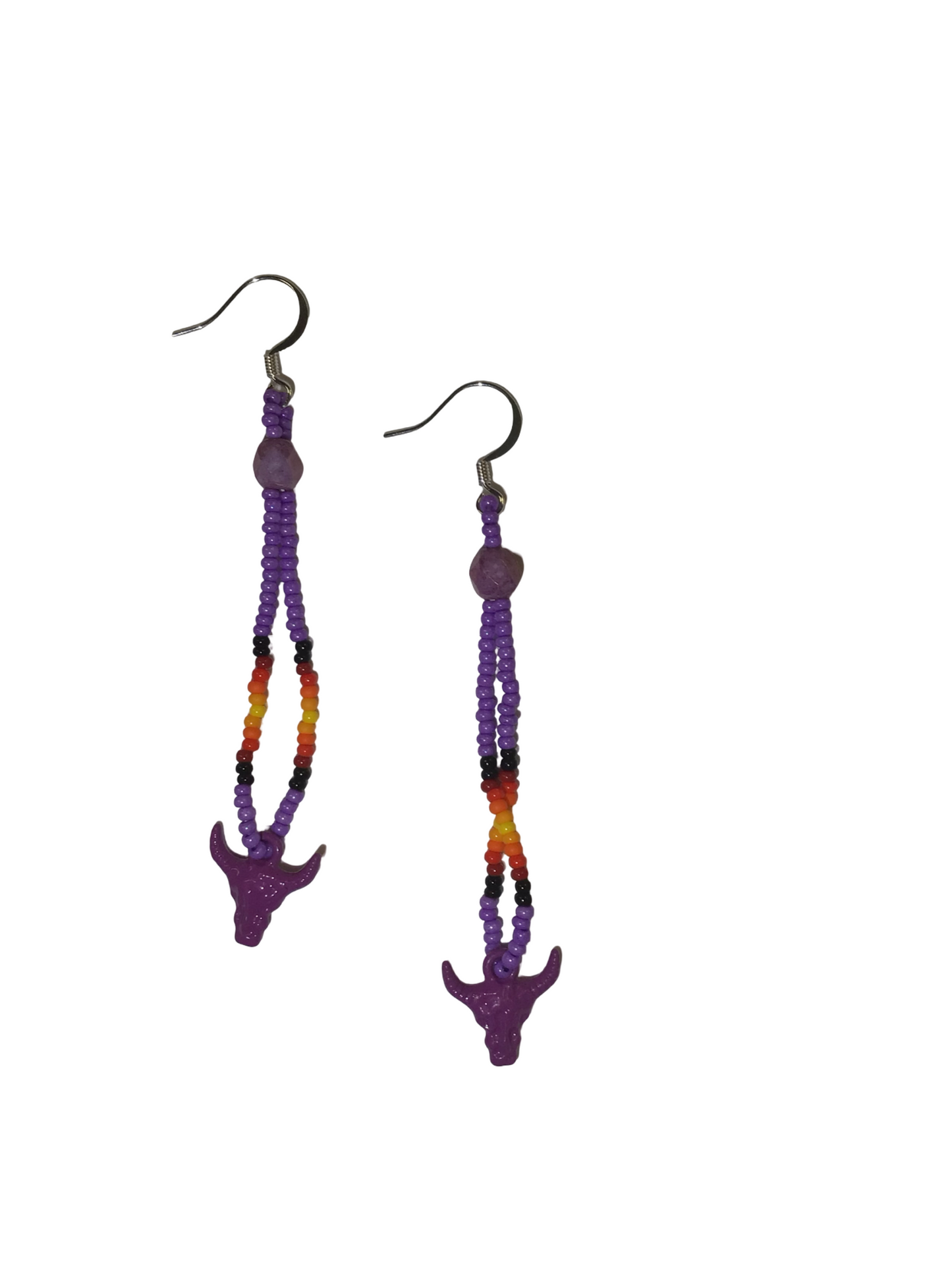 SHMH Beaded Fringe Earrings