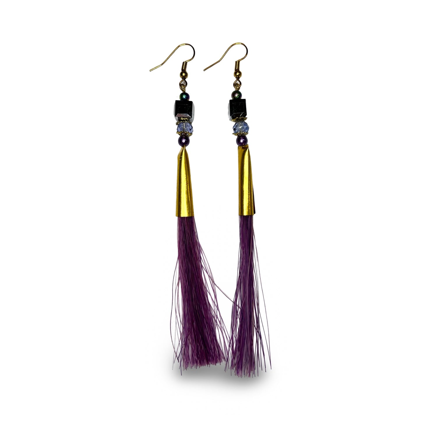 SG Gem & Horse Hair Earrings