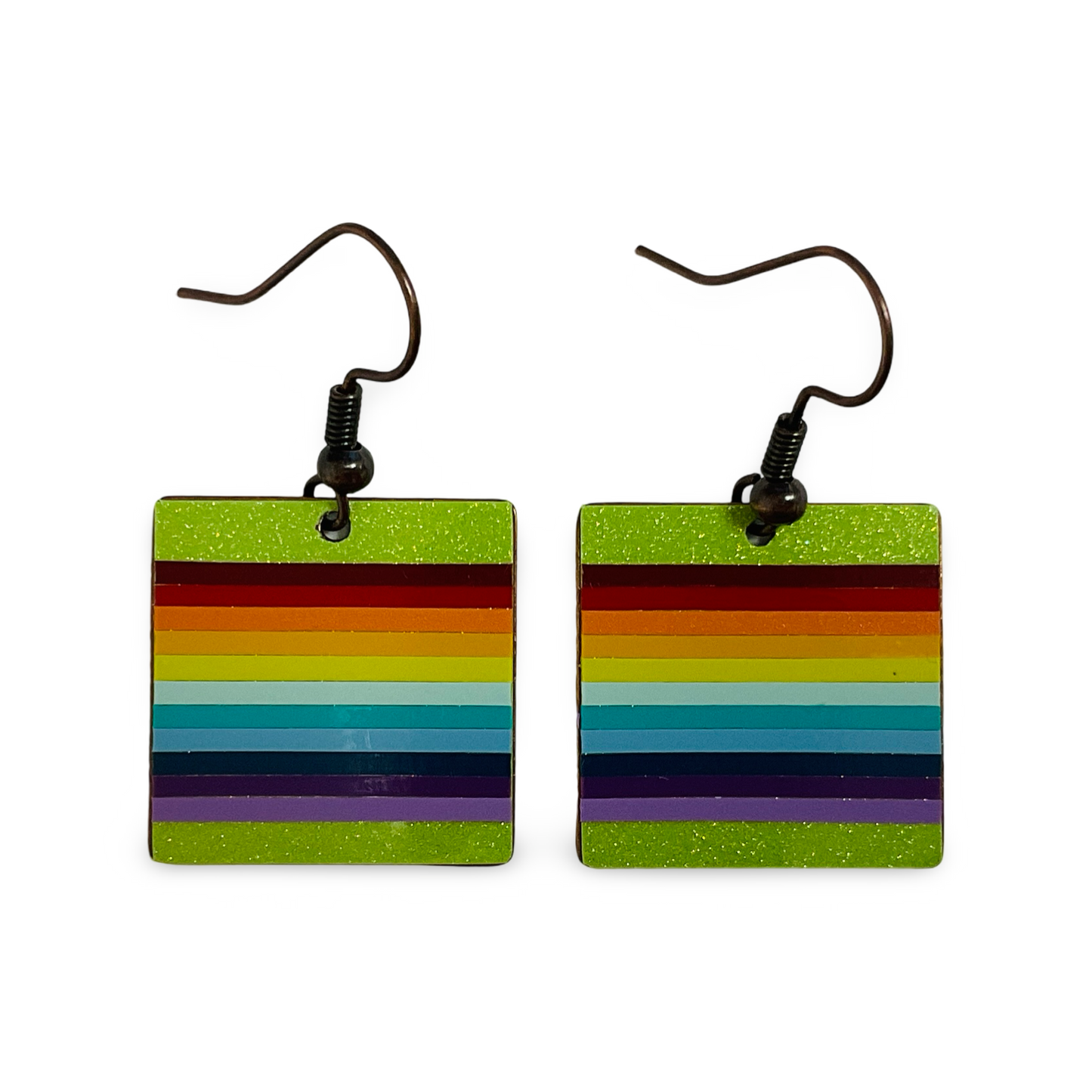 WW Square Vinyl Earrings