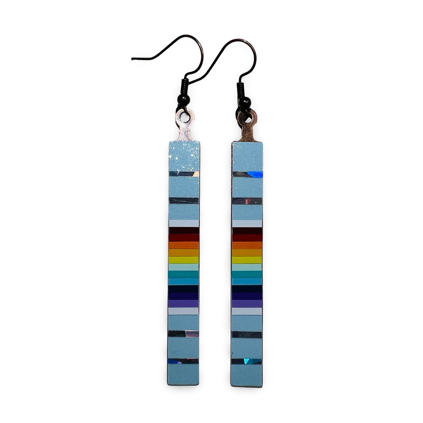 WW Long Slat Vinyl Earrings