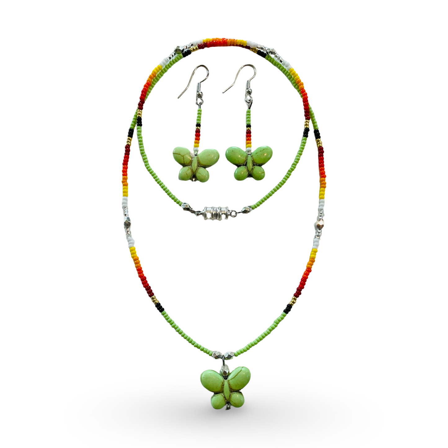 RBE Beaded Earring/Necklace Set