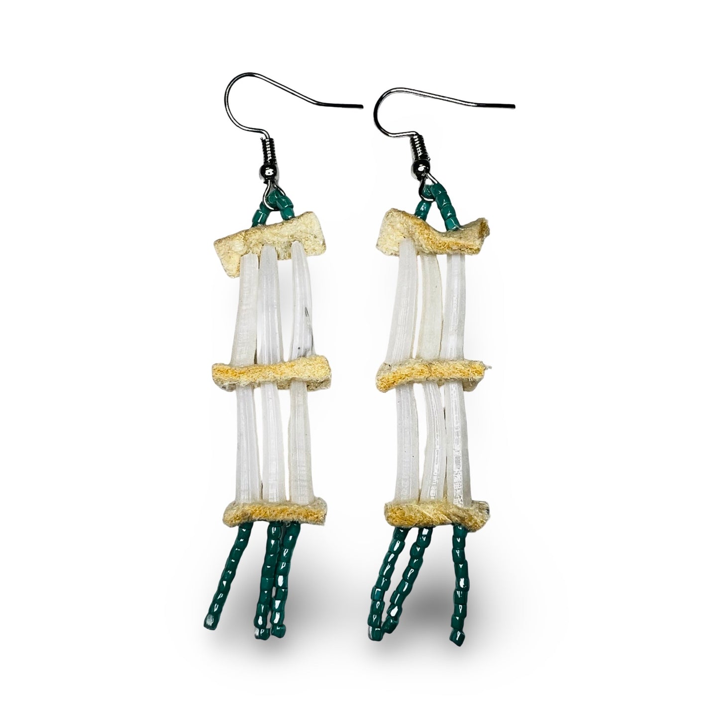 SHMH 2-Tier Dentalium Earrings