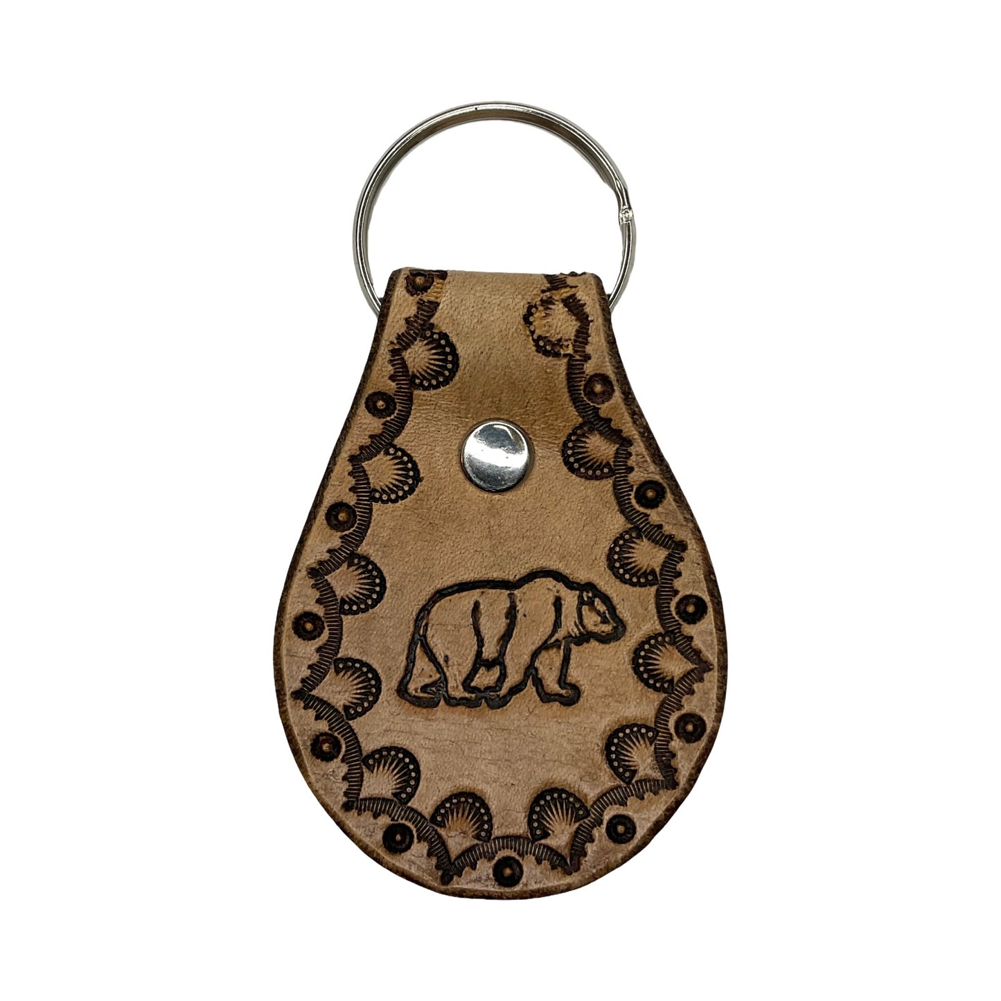 TEB Stamp Leather Keychain