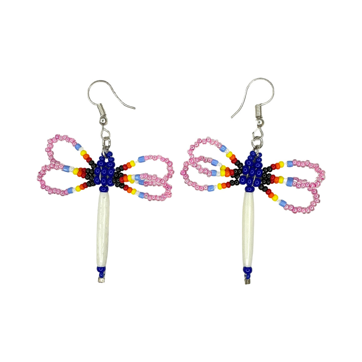 CWT 2" Dragonfly Bead Earrings