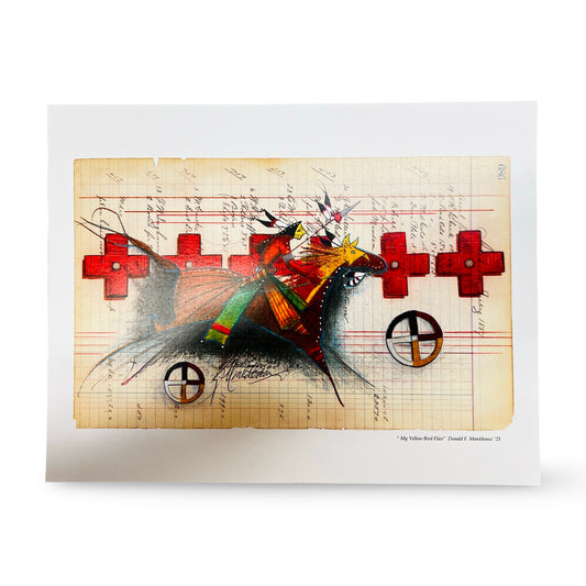 DM My Yellow Bird Flies Print