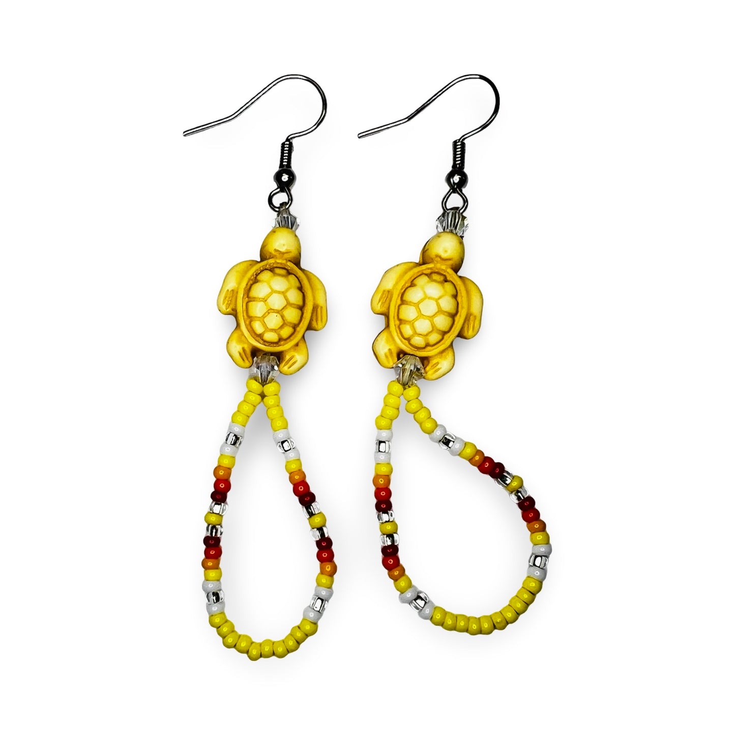 JR Beaded Turtle Earrings