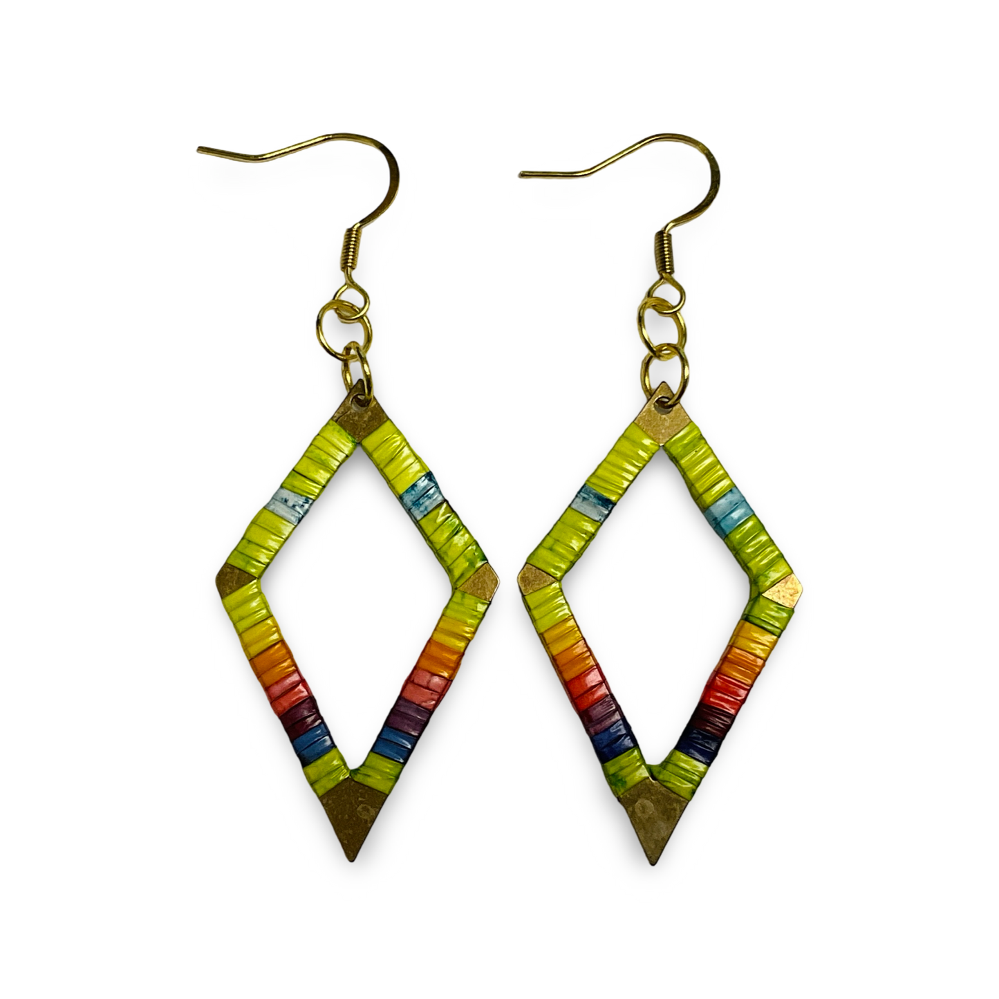 ARC Metal Diamond Quill Earrings