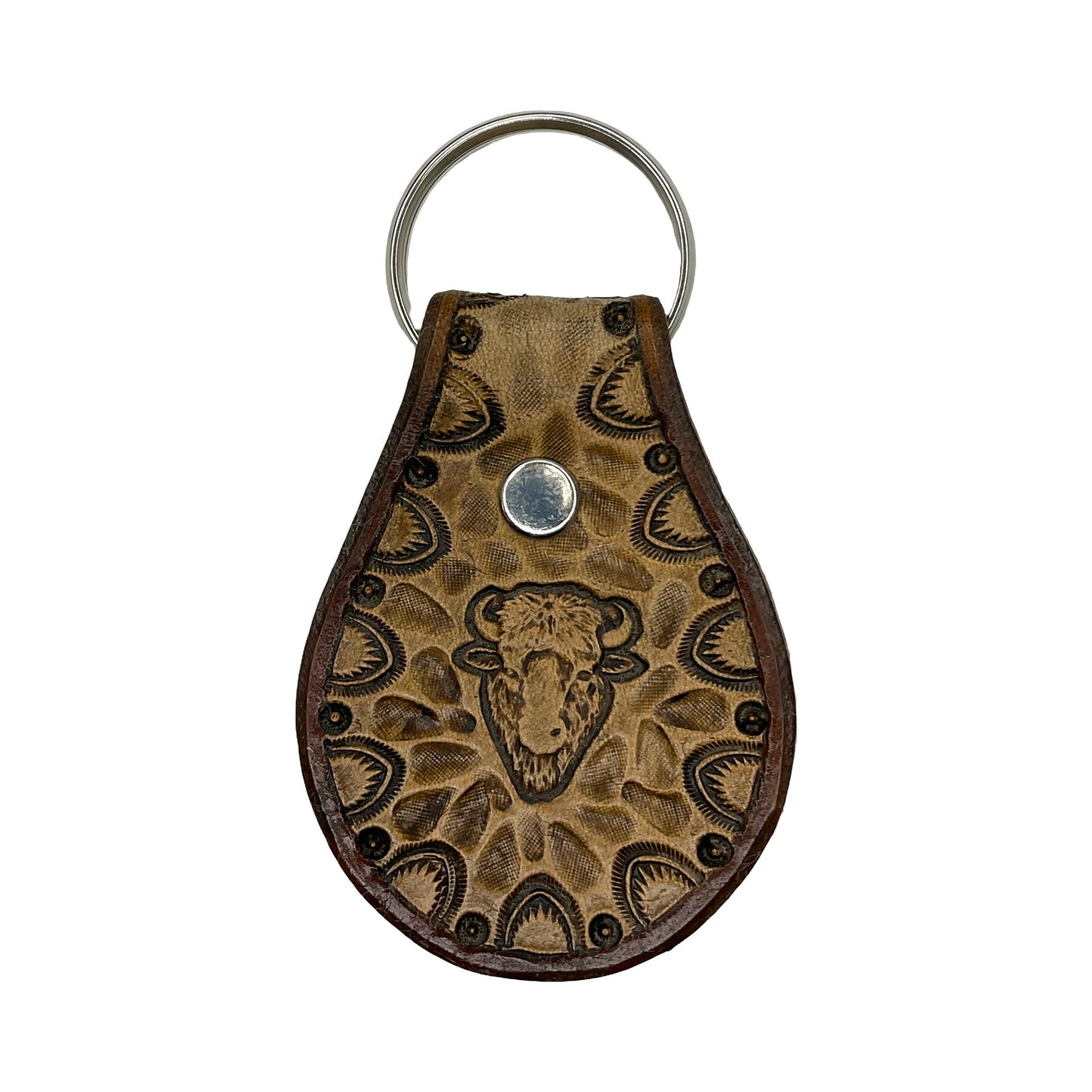 TEB Stamp Leather Keychain