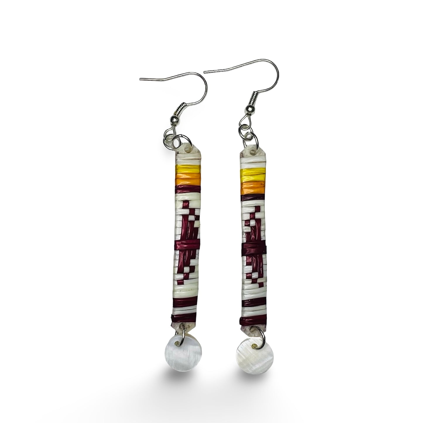 CRC Quill Slat & Mini Charm Earrings
