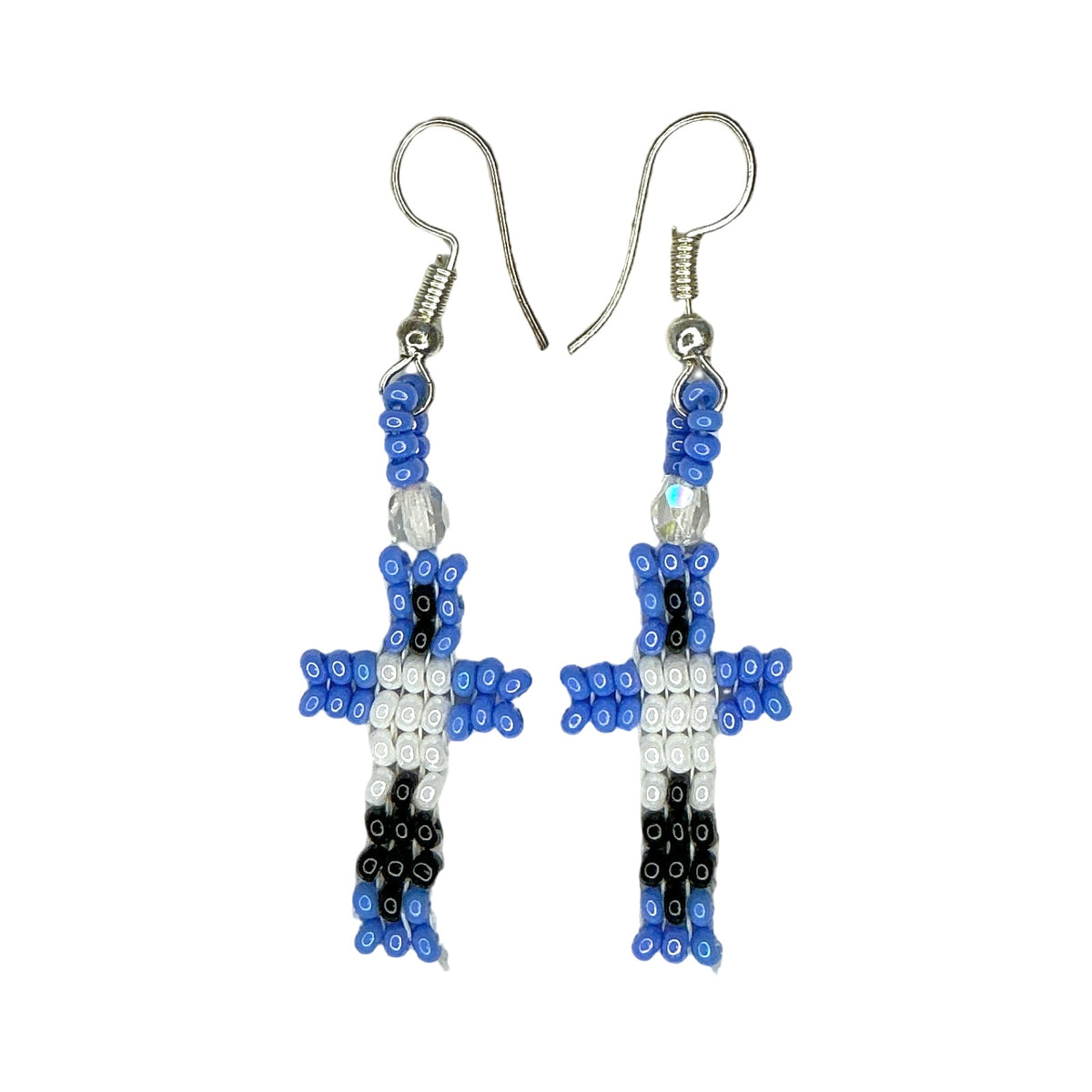 LZ Brickstitch Cross 2 Earrings