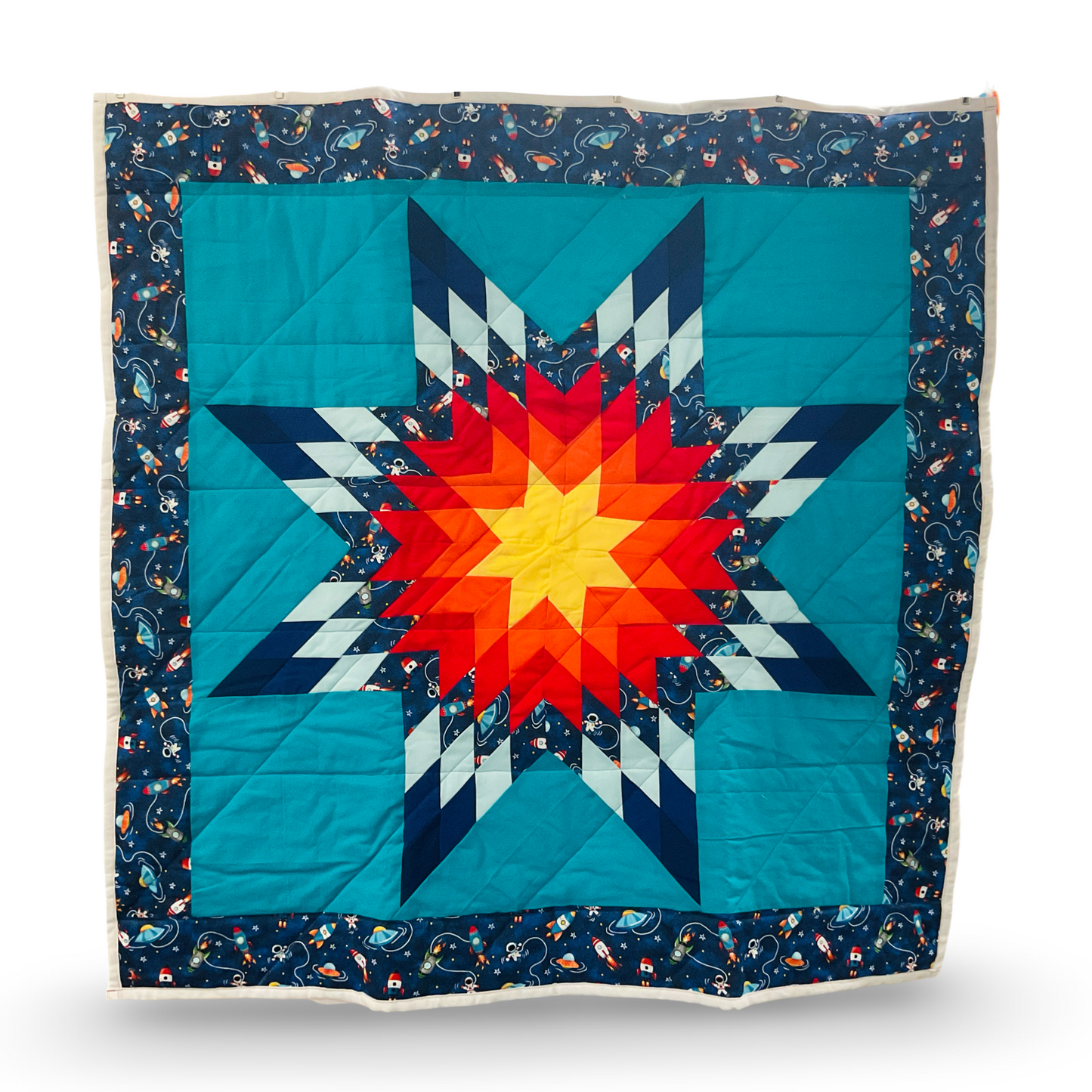 CR Navy Blue/Astro Baby Star Quilt