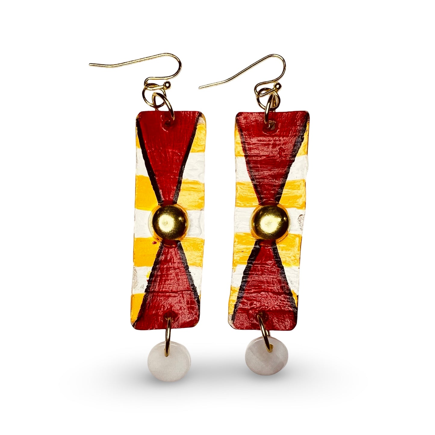 ER Painted Parfleche Earrings