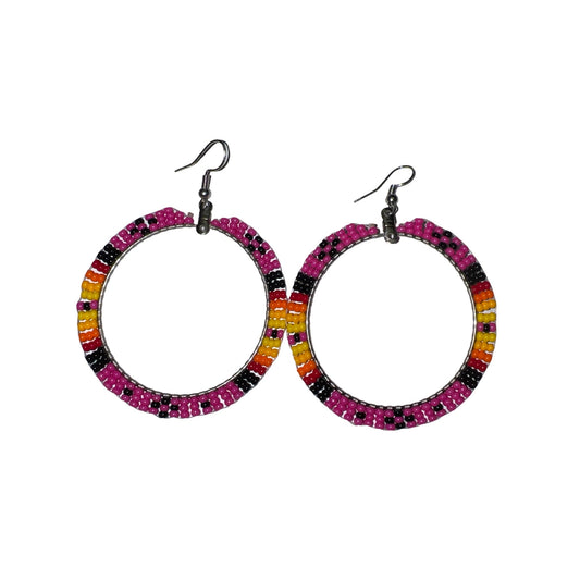 DYH 2" Beaded Earrings