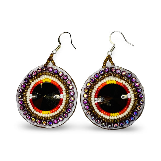 CNH Medium Beaded Earrings