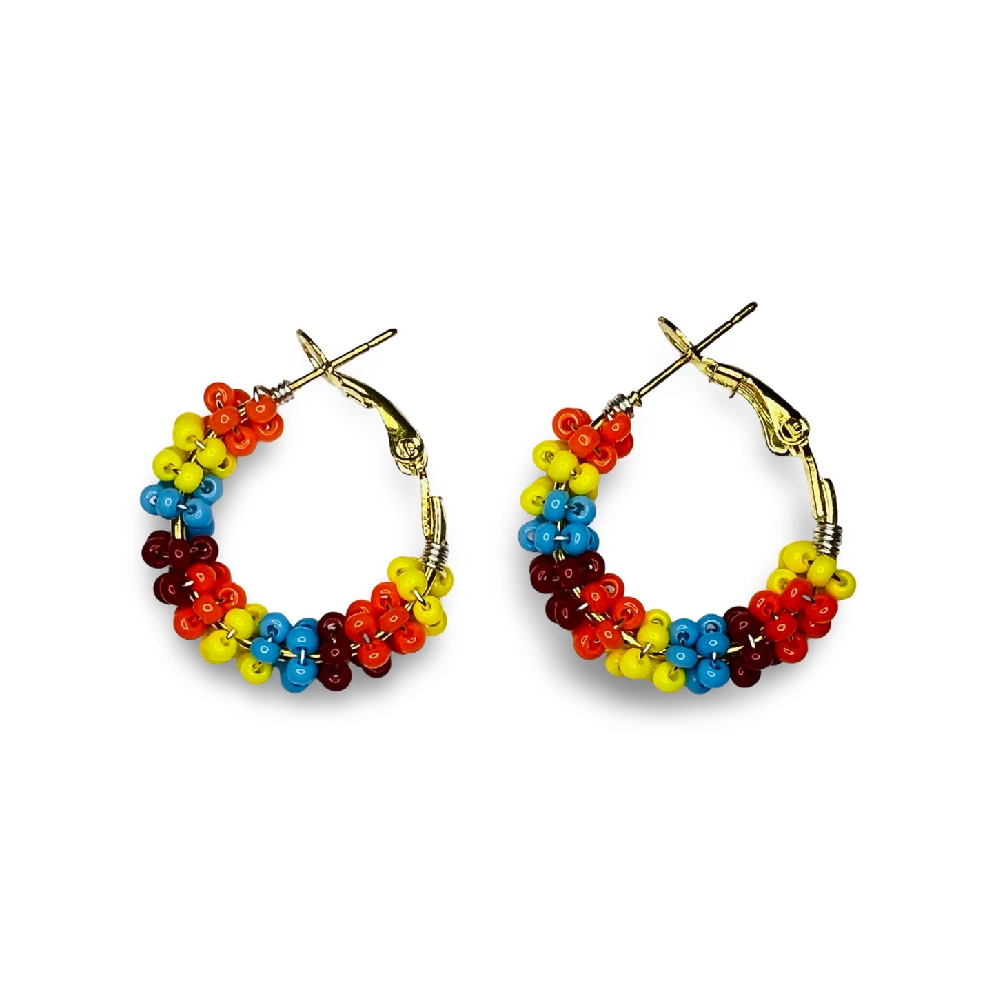 WWBR Mini Beaded Hoops