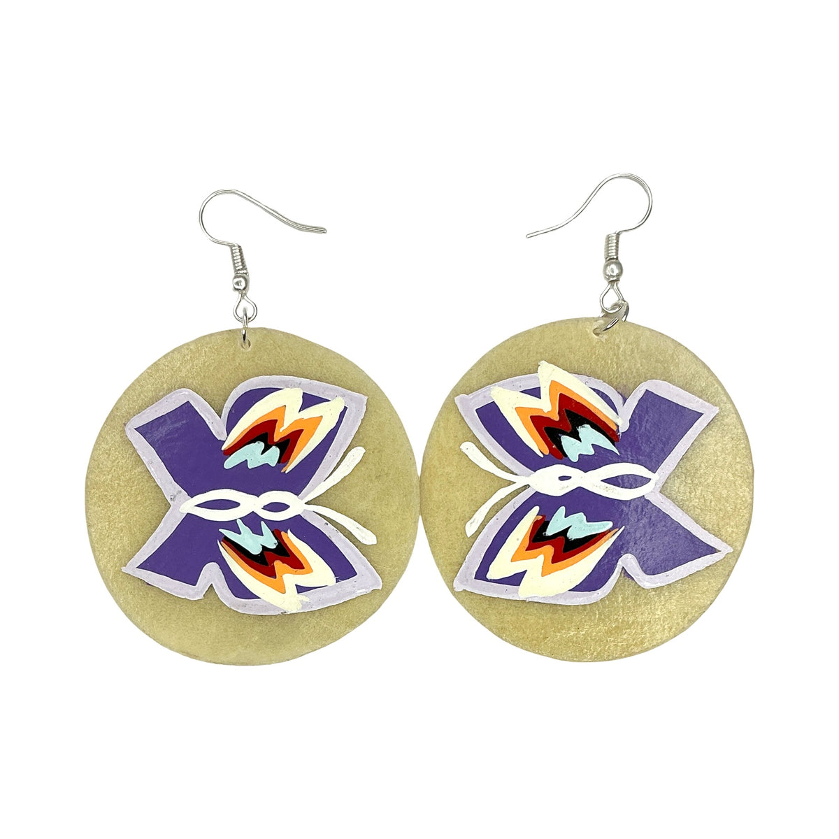 STB Butterfly Parfleche Earrings