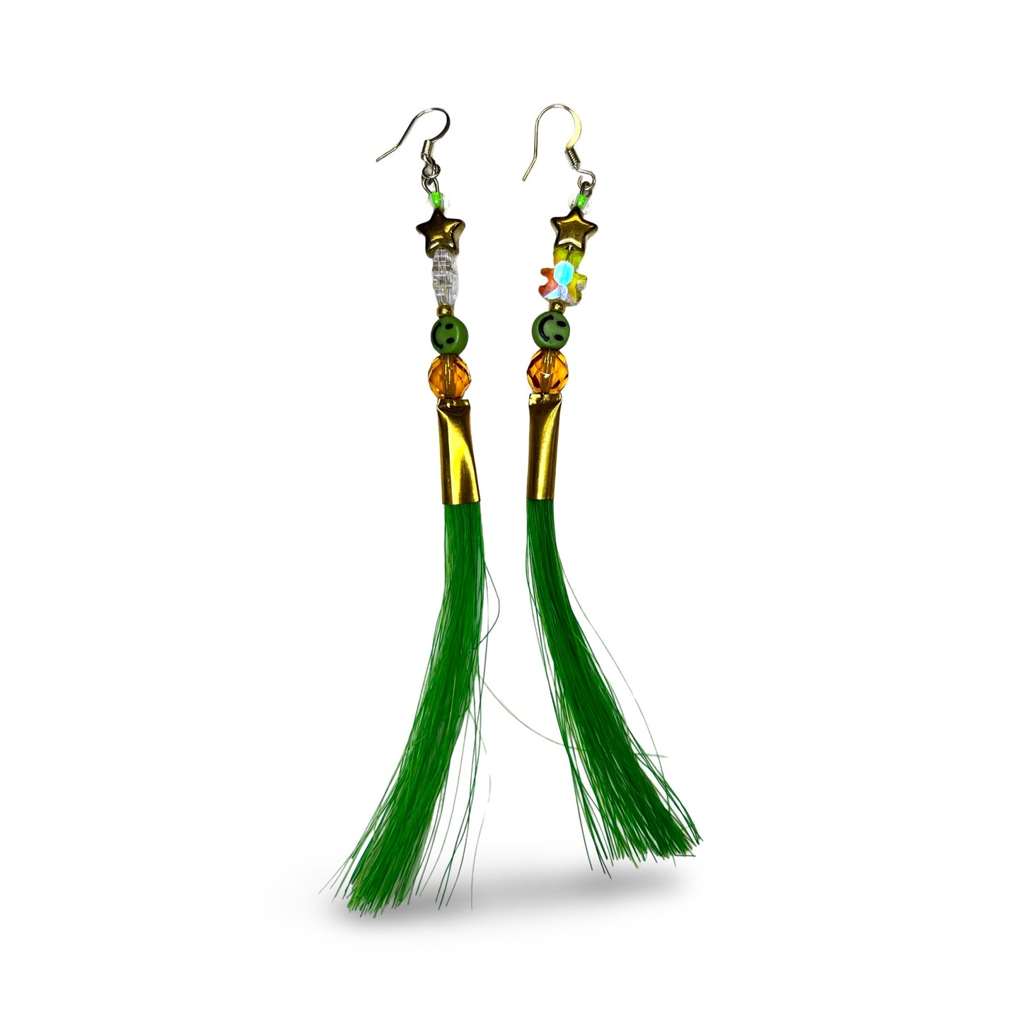 SG Gem & Horse Hair Earrings