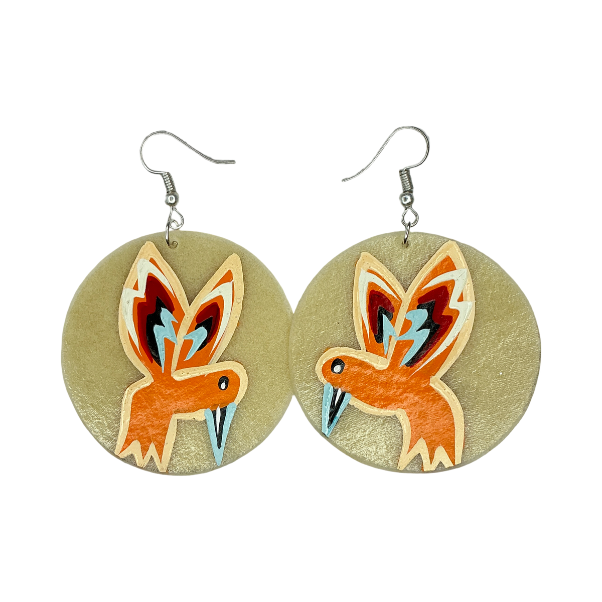 STB Hummingbird Parfleche Earrings