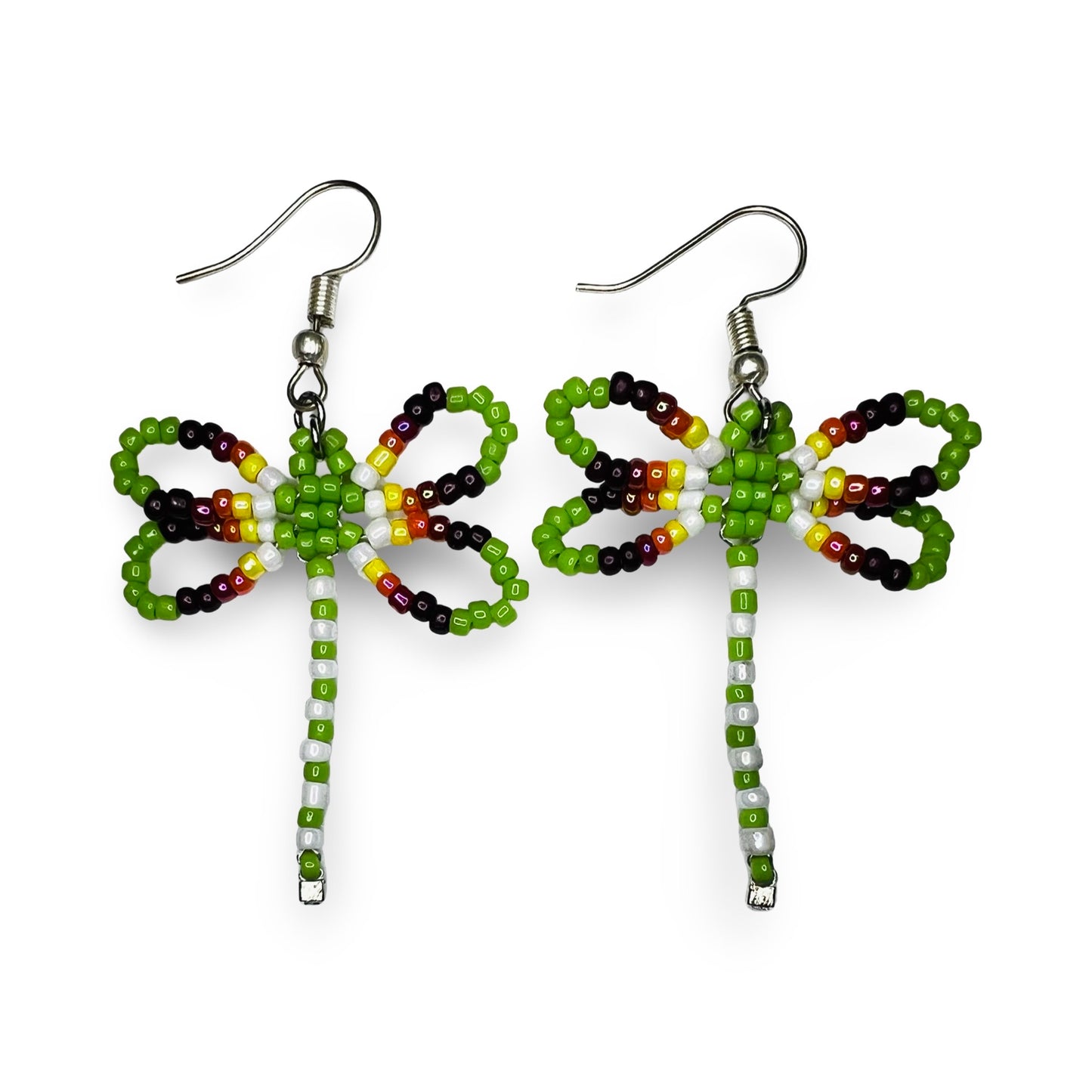 CWT Med Bead Dragonfly Earrings