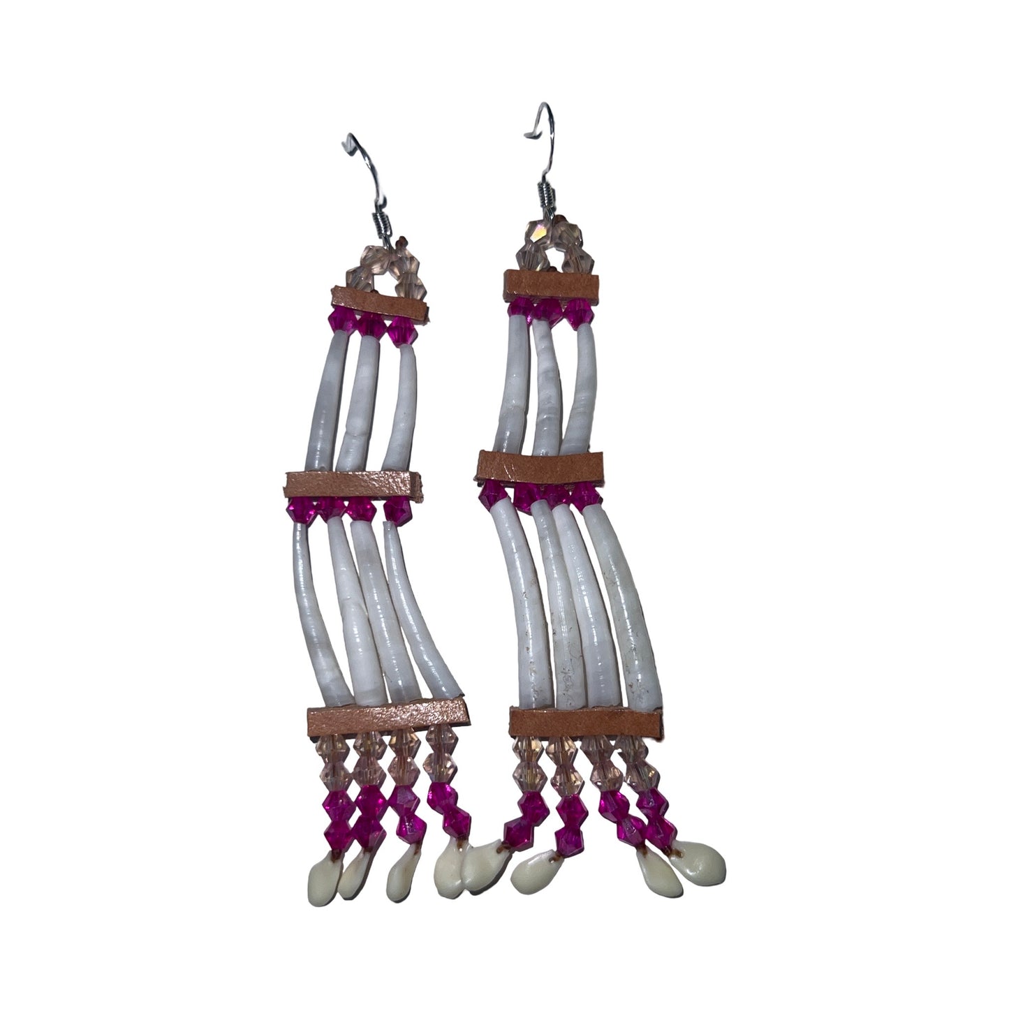 MH 2 Tier Dentalium Earrings