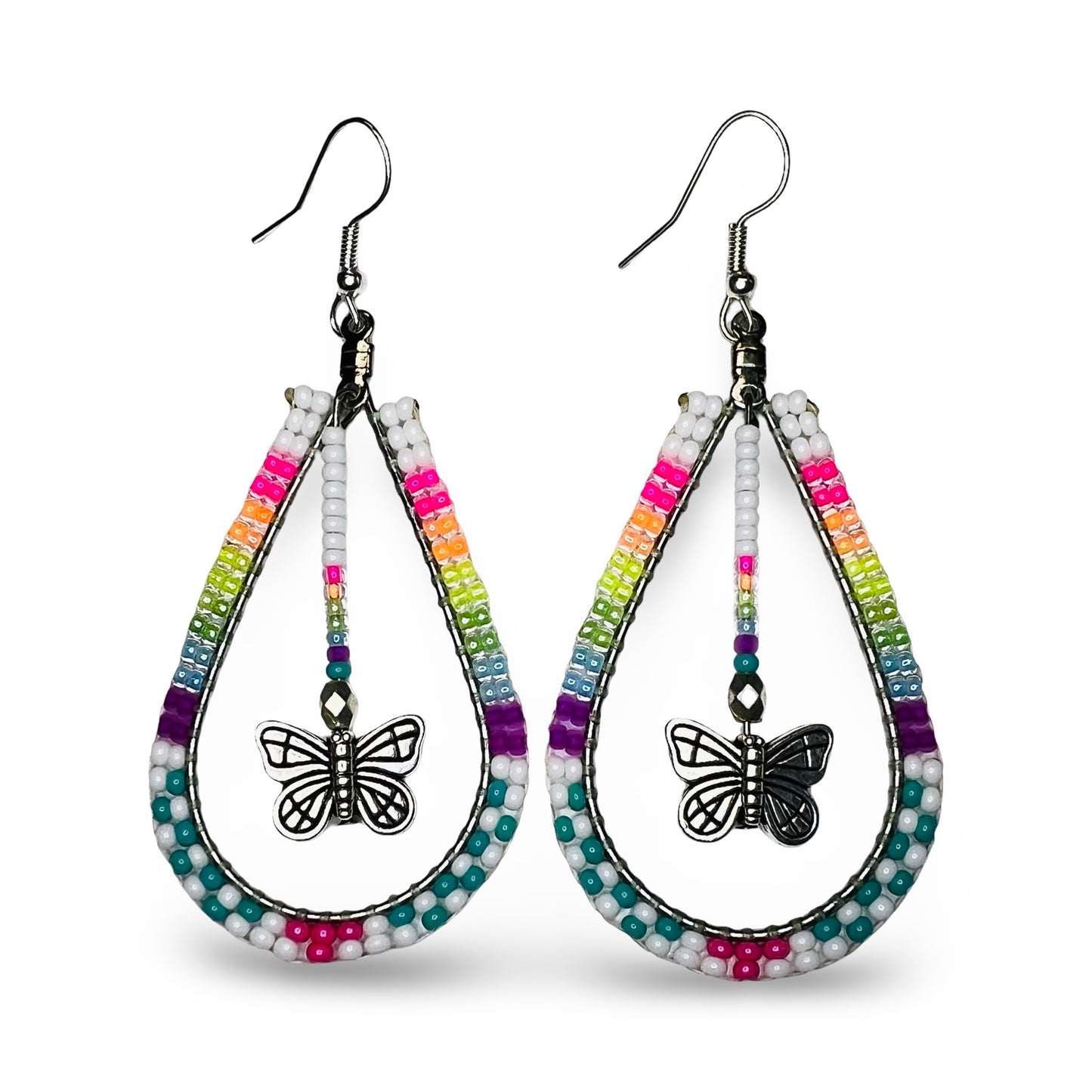 RBE Hoop w/ Charm Earrings