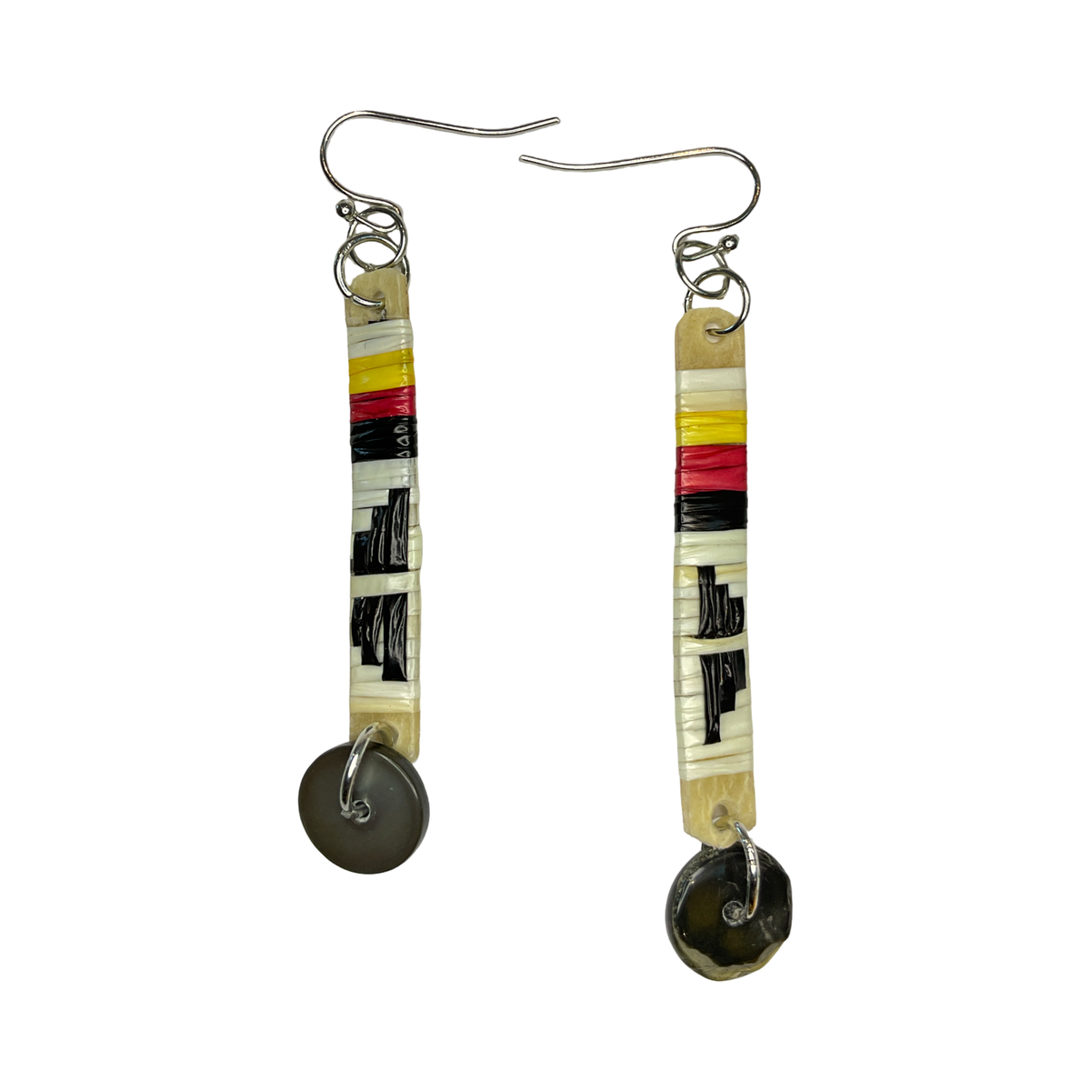 CRC Quill Slat & Mini Charm Earrings