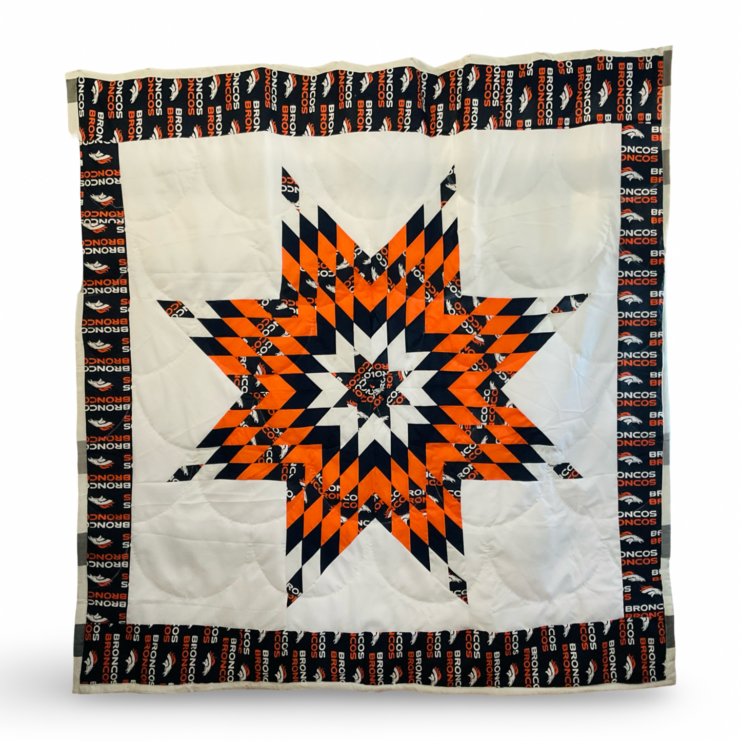 LB Bronco Cotton Queen Star Quilt