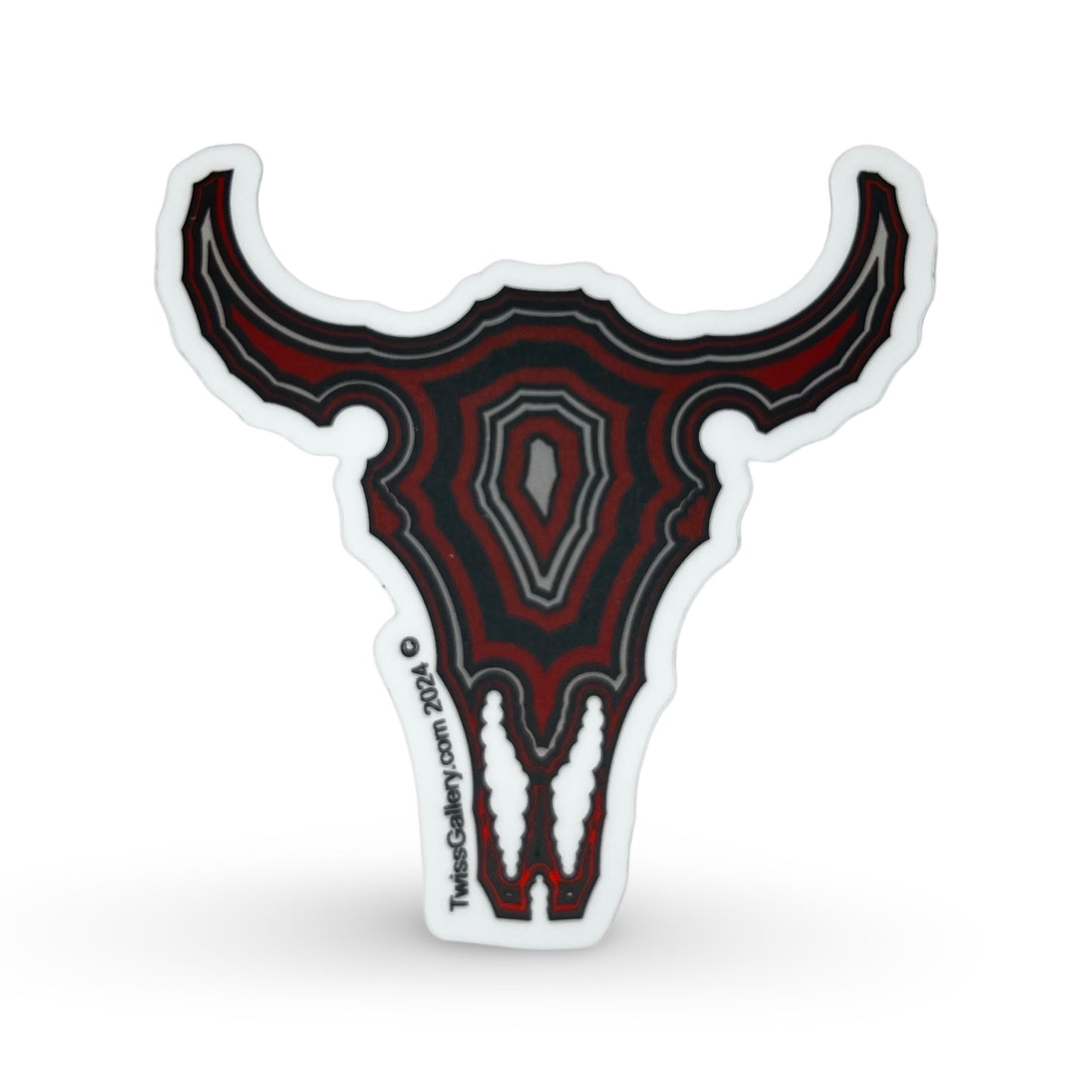 DT Buffalo Skull Sticker