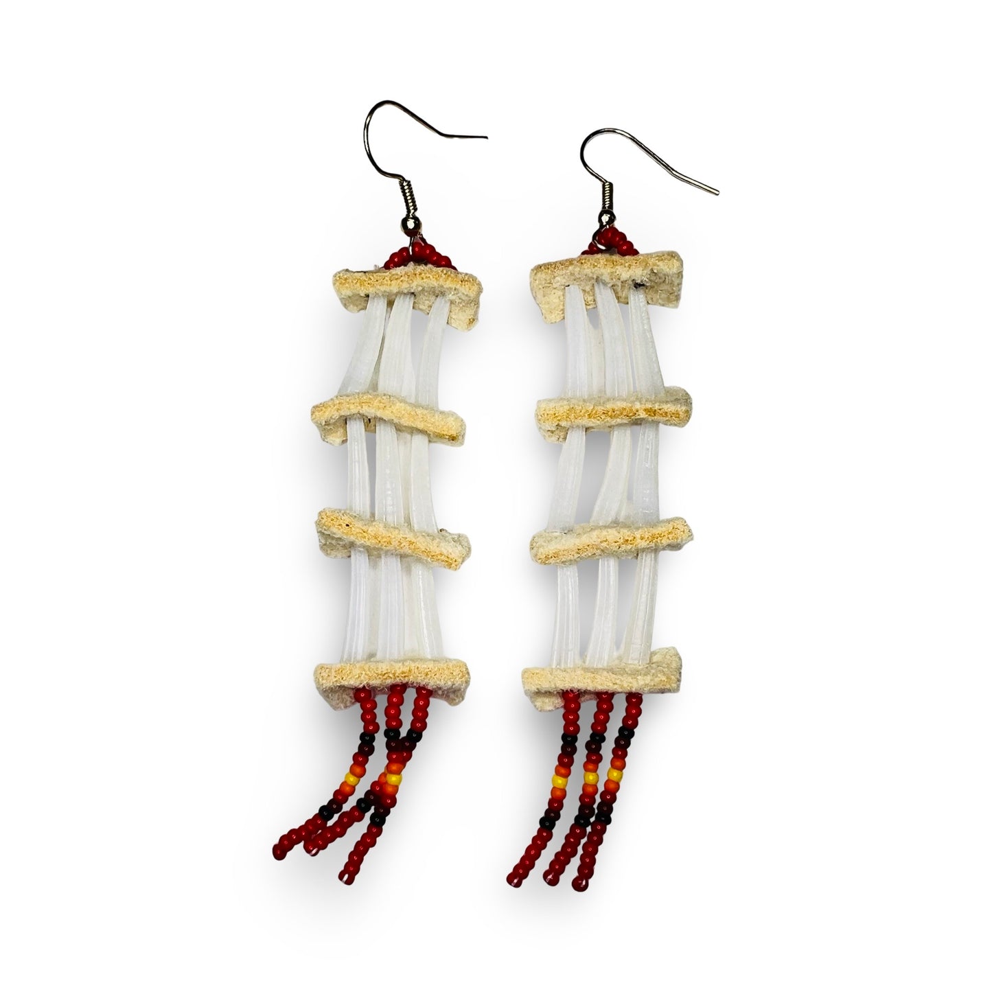 SHMH Dentalium & Bead Earrings