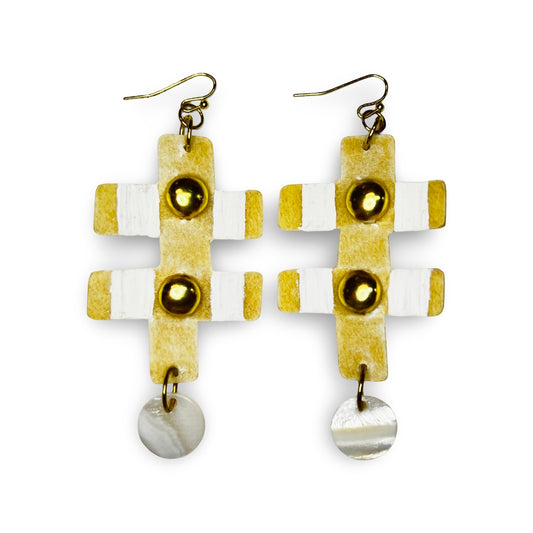 ER Painted Parfleche Earrings