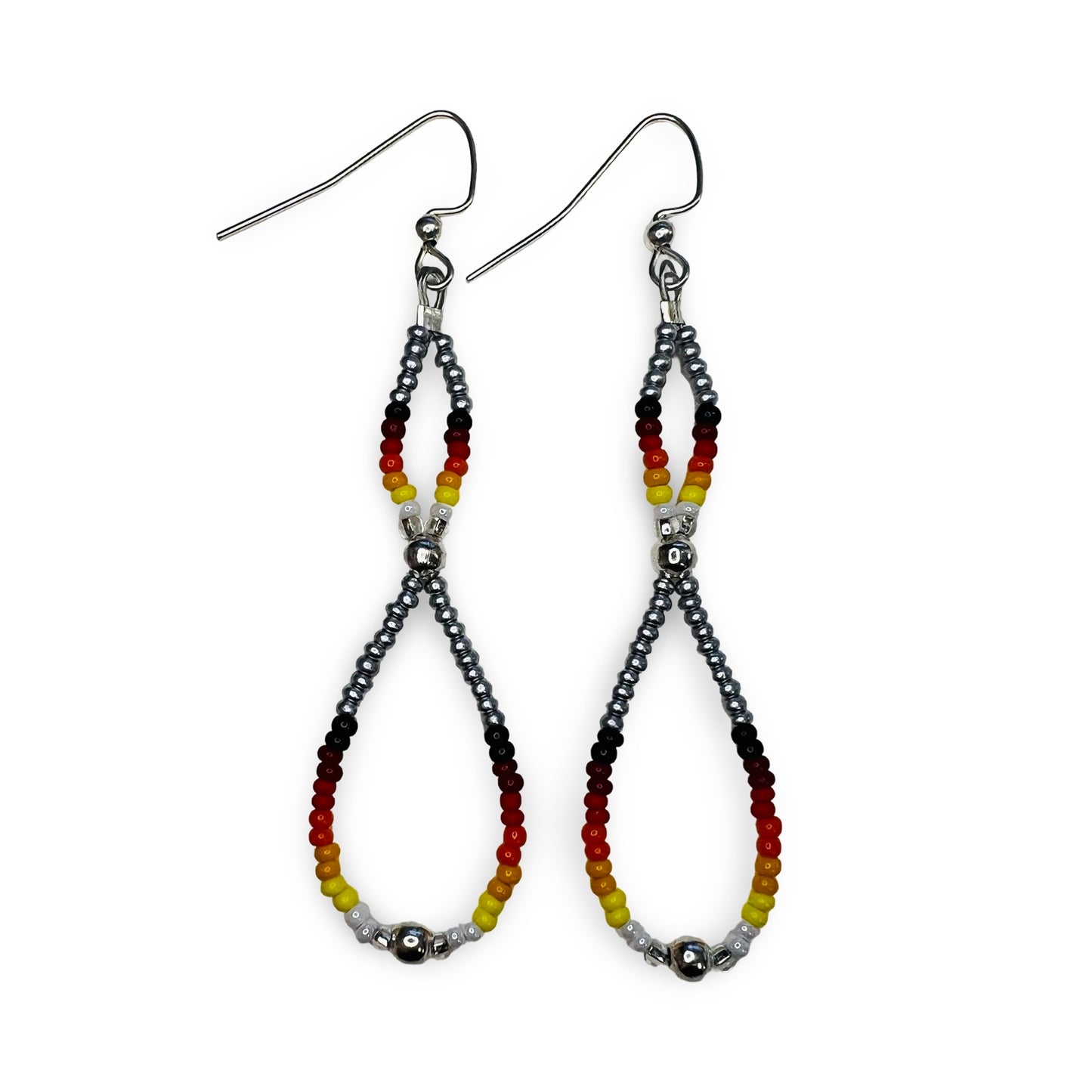 RBE Beaded Loop Earrings