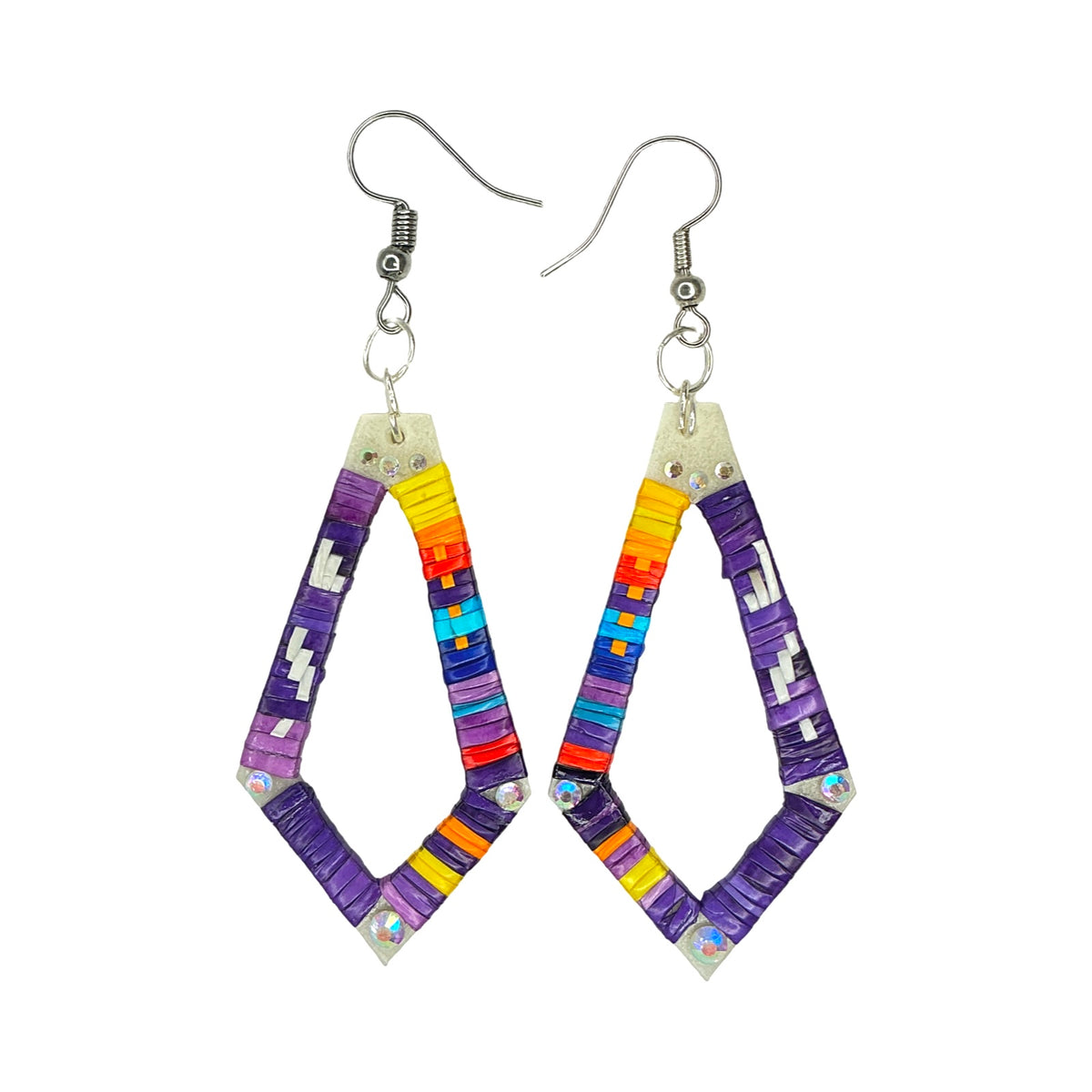 RG Long Diamond Quill Earrings