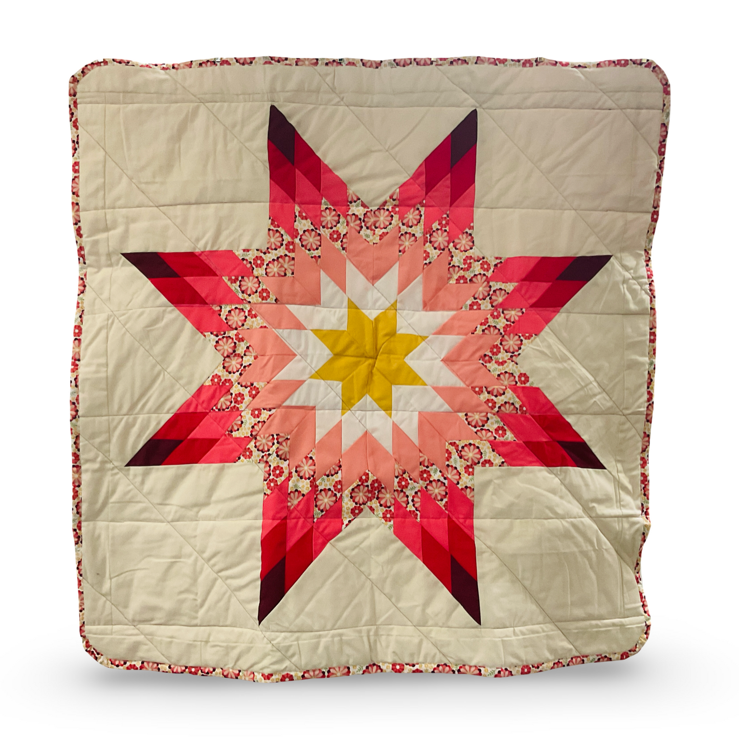 CR Pink/Yellow Baby Star Quilt