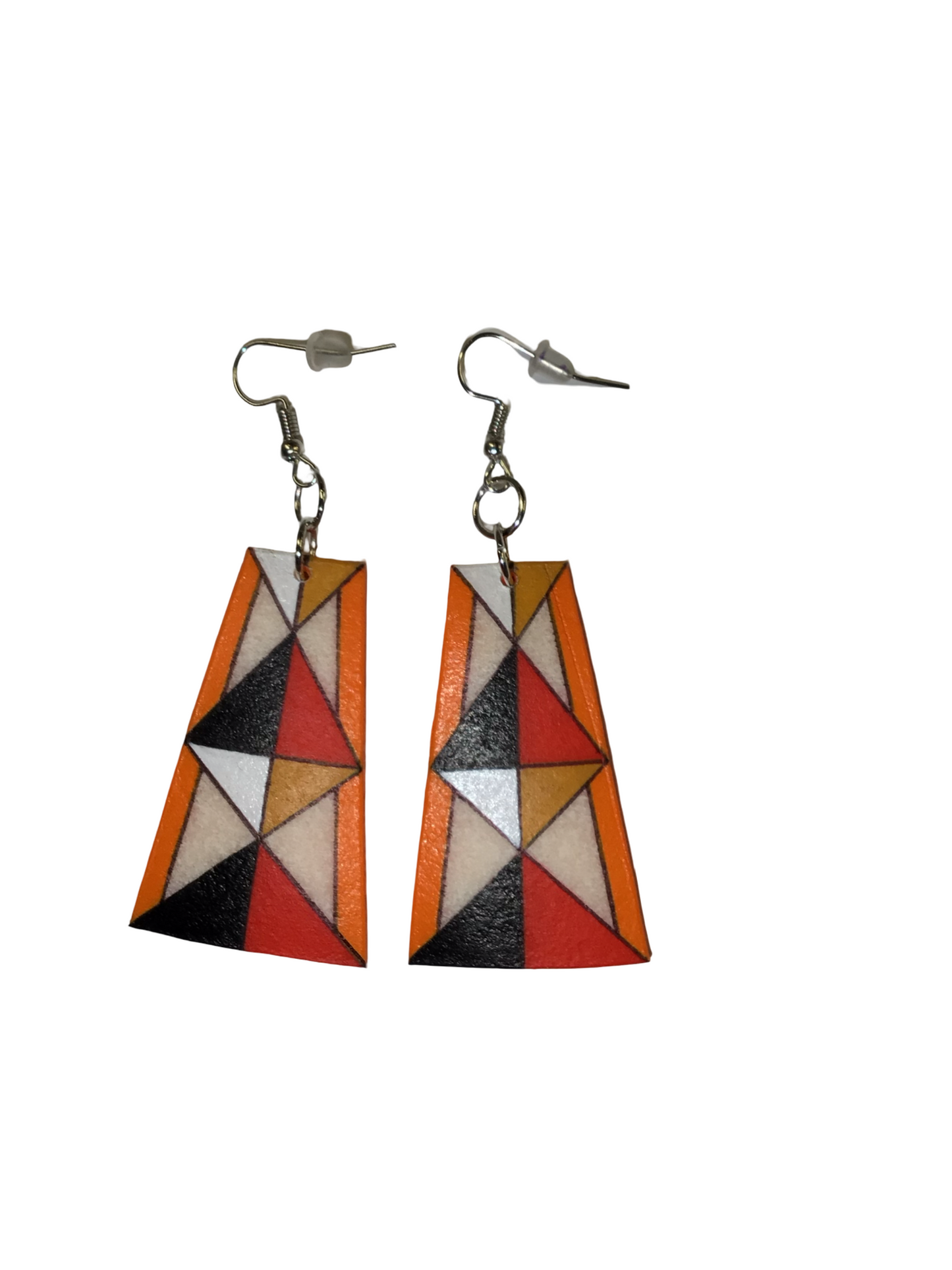 SE Painted Parfleche Earrings