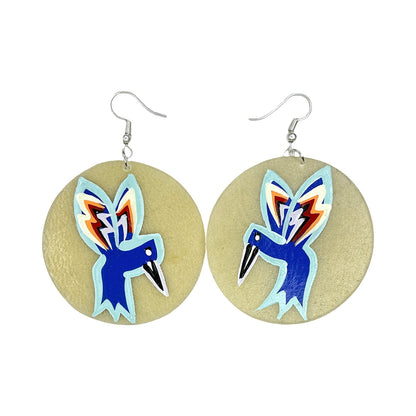 STB Hummingbird Parfleche Earrings