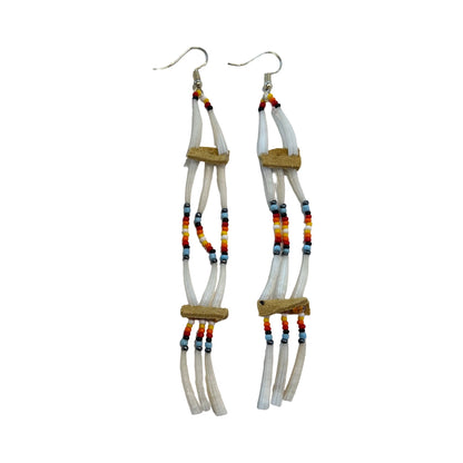 LZ 3-Tier Dentalium Earrings
